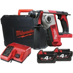 Milwaukee M18 BH-402C akumulatorska čekić bušilica 18 V | 1,2 J | U betonu 16 mm | 2,5 kg | Ugljična četka | 2 x 4 Ah baterija + punjač | U koferu