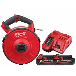 Milwaukee M18 FPFT-202 30M NC SET akkukaapelin vedin 18 V | Hiiliharjaton | 2 x 2 Ah akku + laturi | Pahvilaatikossa