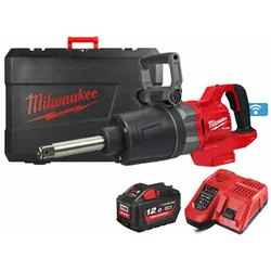 Milwaukee M18 ONEFHIWF1D-121C akumulatorska udarna odvijač 18 V | 1180 Nm/1254 Nm/1966 Nm/2576 Nm | 1 inča | Ugljične četkice | 1 x 12 Ah baterija + punjač | U koferu