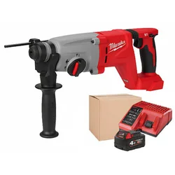 Milwaukee M18BLHACD26 акумуляторна перфораторна дриль 18 V | 2,6 J | В бетоні 26 мм | 2,4 кг | Вугільні безщіточні | 1 x 4 Ач акумулятор + зарядний пристрій | БАСОВА тара