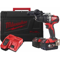 Milwaukee M18BLPD2-402X akumulatora triecienurbjmašīna 18 V | 82 Nm | 0 - 13 mm | Oglekļa brushless | 2 x 4 Ah akumulators + lādētājs | Lieljaudas lietā