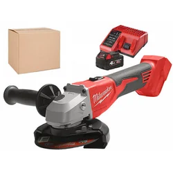 Milwaukee M18BLSAG125X cordless angle grinder 18 V | 125 mm | 11000 RPM | Carbon Brushless | 1 x 4 Ah battery + charger | BULK packaging
