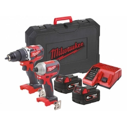 Milwaukee M18BPP2D-402C konepaketti