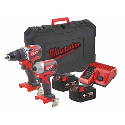 Milwaukee M18CBLPP2B-402C machine package