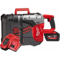 Milwaukee M18CHM-121C A/H akumulatora urbjmašīna 18 V | 6,1 J | Betonā 40 mm | 5 kg | Oglekļa brushless | 1 x 12 Ah akumulators + lādētājs | Čemodānā