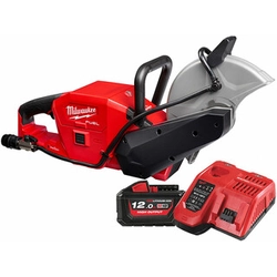 Milwaukee M18FCOS230-121 akumulátorový ručný rýchlostný chopper 18 V | 230 mm | Hĺbka rezu 85 mm | Carbon Brushless | 1 x 12 Ah batéria + nabíjačka