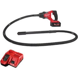 Milwaukee M18FCVN24-551 Batterieantriebseinheit für Nadelvibrator 18 V | 125001/min | Carbon bürstenlos | 1 x 5,5 Ah Akku + Ladegerät | Im Karton