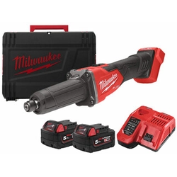 Milwaukee M18FDGRB-502X juhtmeta sirgelihvmasin 18 V | Süsinikharjadeta | 2 x 5 Ah aku + laadija | Heavy Duty puhul