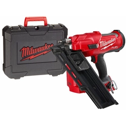 Milwaukee M18FFN-0C ledningsfri struktur sømpistol 18 V | 50 - 90 mm | Diameter 2,9 - 3,32 mm | 34 ° | Kul uden børste | Uden batteri og oplader | I en kuffert