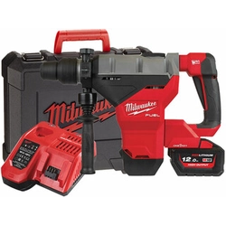 Milwaukee M18FHM-121C cordless hammer drill 18 V | 11 J | In concrete 45 mm | 10,2 kg | Carbon Brushless | 1 x 12 Ah battery + charger | In a suitcase