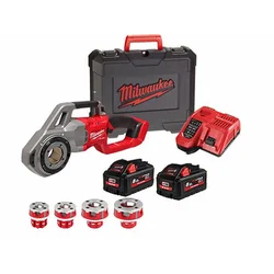 Milwaukee M18FPT114-802CA akumulátorový závitorez 18 V | 1/8 až 1/4 palcov | Carbon Brushless | 2 x 8 Ah batéria + nabíjačka | V kufri