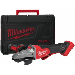 Milwaukee M18FSAGF125XPDB-0X akkus laposfejű sarokcsiszoló 18 V | 125 mm | 8500 RPM | Szénkefementes | Akku és töltő nélkül | Heavy Duty kofferben