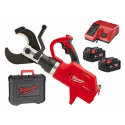 Milwaukee M18HCC75-502C akumulátorová rezačka káblov 18 V | 75 mm | 77,8 kN | Carbon Brushless | 2 x 5 Ah batéria + nabíjačka | V kufri