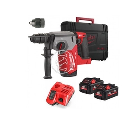 Milwaukee M18ONEFHX-552X akutrell 18 V | 2,5 J | Betoonis 26 mm | 3,4 kg | Süsinikharjadeta | 2 x 5,5 Ah aku + laadija | Heavy Duty puhul