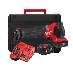 Milwaukee M18ONEFSZ-502X akumulátorová pila na železo 18 V | 300 mm | Carbon Brushless | 2 x 5 Ah baterie + nabíječka | V případě Heavy Duty