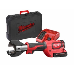 Milwaukee M18ONEHCC-201C ACSR SET akumulátorová řezačka kabelů 18 V | 22,5 mm | 53 kN | Carbon Brushless | 1 x 2 Ah baterie + nabíječka | V kufru