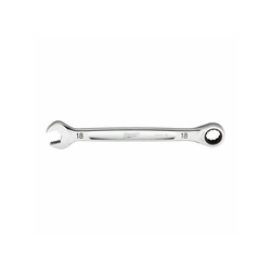 Milwaukee MAX BITE 18 mm ratchet spanner