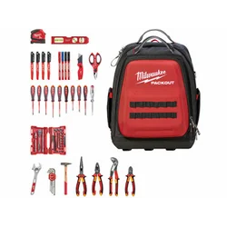 Milwaukee Packout Electrician Set mochila herramientas 76 uds