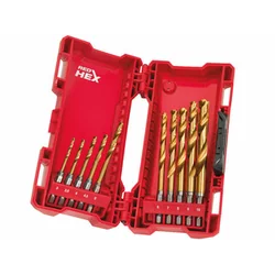 Milwaukee Red Hex hSS-G-TIN boorset 10 st