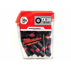 Milwaukee Torx-Schraubendreher-Bit 25 mm | 1/4 Torx-Antriebsbit 25 Stk