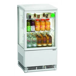 Mini 58L, refrigerated display case white