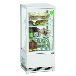 Mini 78L, refrigerated display case white
