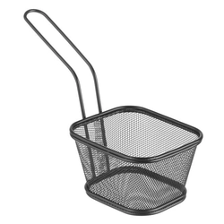 Mini basket for fried snacks, black 130x115x80