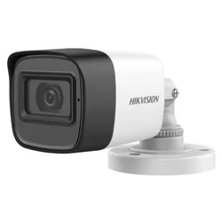 Mini Bullet analogā novērošanas kamera 2MP Hikvision, IR 25m, mikrofons, EXIR 2.0, IP67 - DS-2CE16D0T- ITPFS(2.8MM)