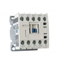 Mini contactor 6A con 3 polos de alimentación de bobina 400V AC + 1 contacto NA