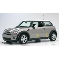 Mini Cooper 2002-2012 - Chrómové bočné lišty dverí, chrómové ochranné