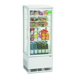 Mini refrigerated display case 98L