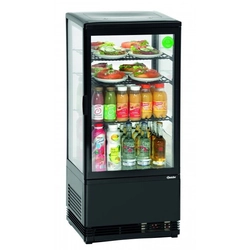 Mini vitrina refrigerada 78L,, negra