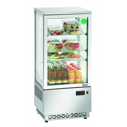 Mini vitrine refrigerada 78L, CrNi DG