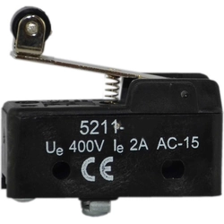 Miniatúrny koncový spínač Promet 1R 1Z páka uhla materiálu s valčekom (W0-5211-406)
