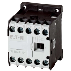miniatūrs kontaktors,3kW/400V, kontrole 230VAC DILEEM-01-EA(230V50HZ,240V60HZ)