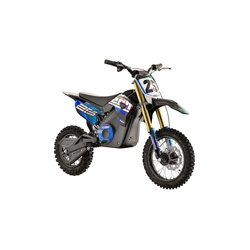 Minicross mit Hecht-Akku 59100 36 v 12 ah maximale Kapazität 65 kg Autonomie 9 km blau