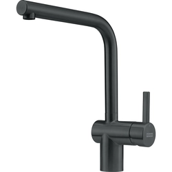 Misturador para lavatório Franke Atlas Neo, sem chuveiro extraível, preto industrial, Laminarstrahl