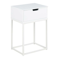 Mitra bedside table white / white