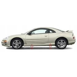 Mitsubishi Eclipse 2000-05 - Benzi de protecție laterale cromate pentru uși