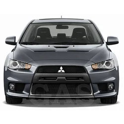 Mitsubishi Lancer Evo-Chrome sloksnes Chrome grila manekena bufera skaņošana