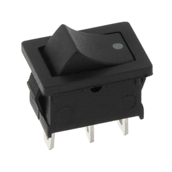 MK1012C Interruptor basculante NEGRO 20 Uds