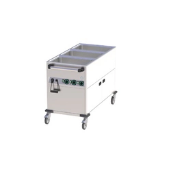 Mobil bain marie 3-kom. beépített