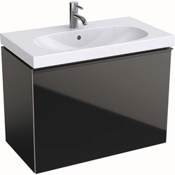 Mobile per lavabo Geberit Acanto, 75 cm più stretto, Nero