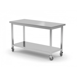 Mobile table with shelf 1000 x 700 x 850 mm POLGAST 104107 104107