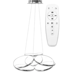 Moderna LED griestu lampa + REMOTE APP795-CP Flat Chrom