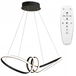 Moderna LED griestu lampa + REMOTE APP823-CP Black