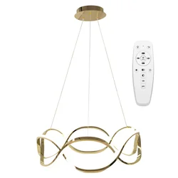 Moderne LED-Deckenleuchte + FERNBEDIENUNG APP800-CP Twist Gold