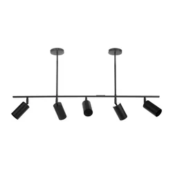 MODERNE METALEN LOFT HANGLAMP APP611-5C Zwart