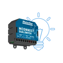 Modo de controle de luz - MOTORLINE MCONNECT-DUAL-SWITCH