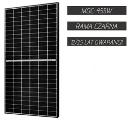 Modul fotovoltaic AKCOME 455W CADRU MONO NEGRU 9BB HALF-CUT